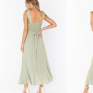 SHOW ME YOUR MUMU Claire DRESS Sage/Moss Green